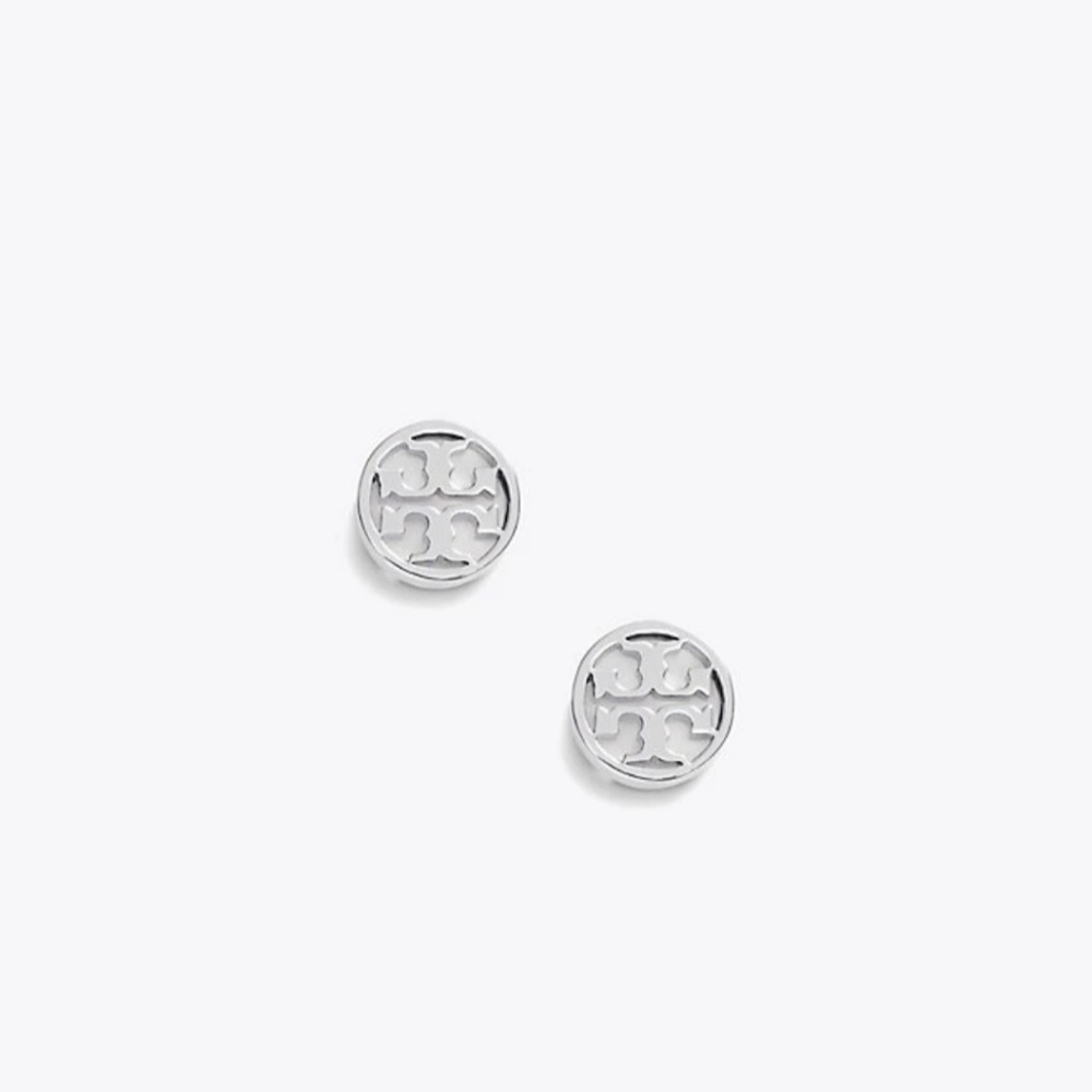 *NEW* Tory Burch circle logo earings - Picture 4 of 6